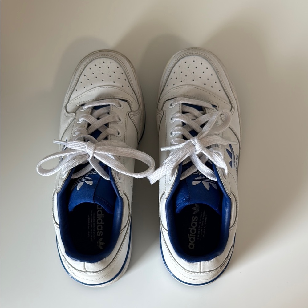 Adidas Blue and White Sneakers